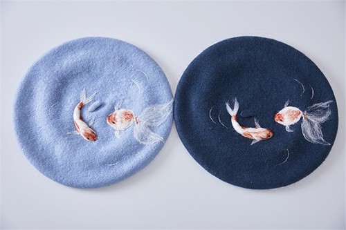 koi fish beret